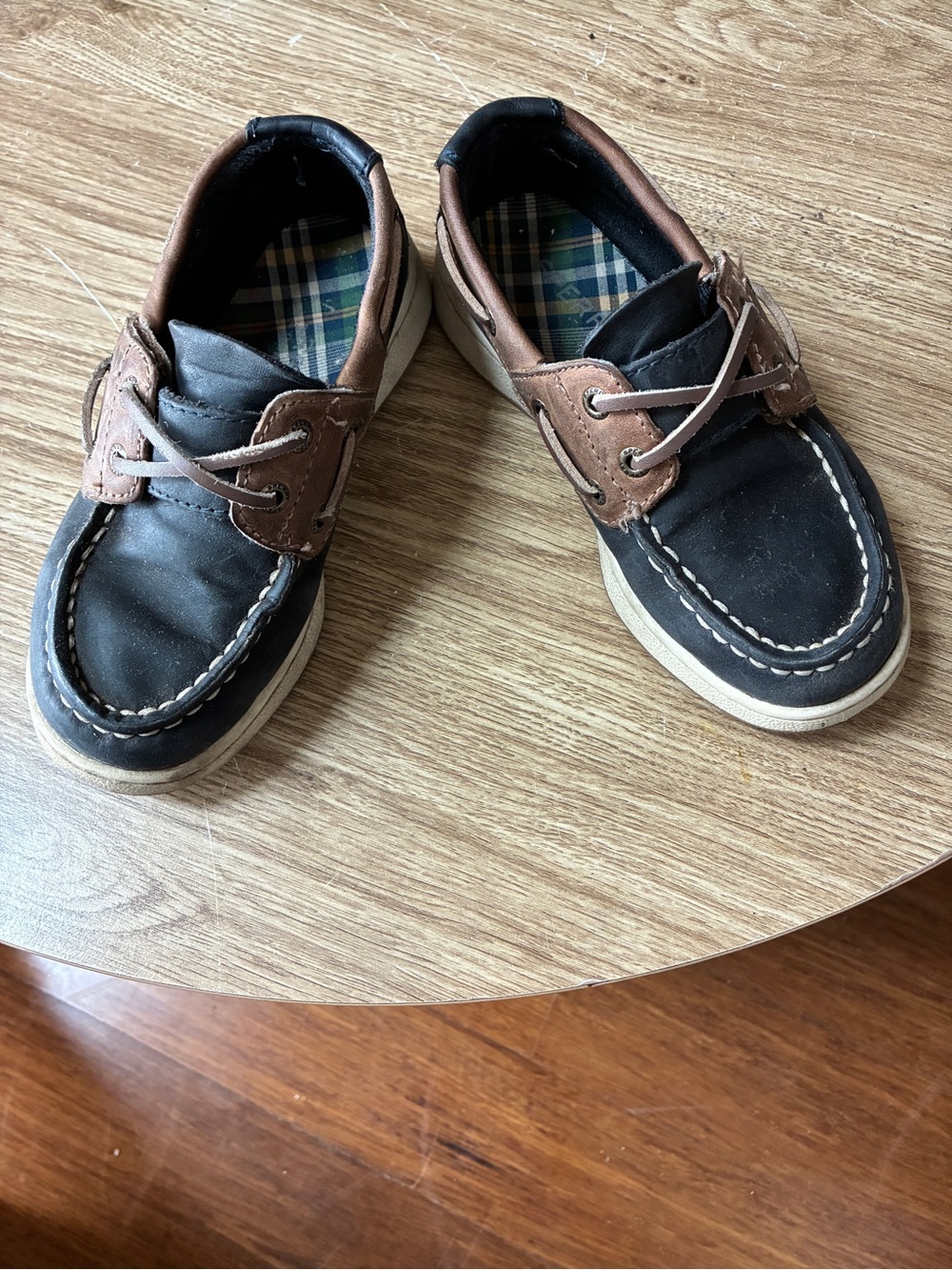 Sperry Kids Two-Tone Black & Brown Boat Shoes